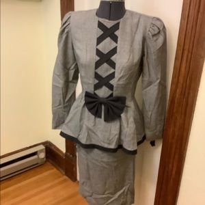 Vintage 80s does 40s skirt set